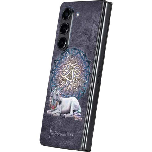 Celtic Unicorn by Brigid Ashwood Galaxy Z Fold5 5G Skin